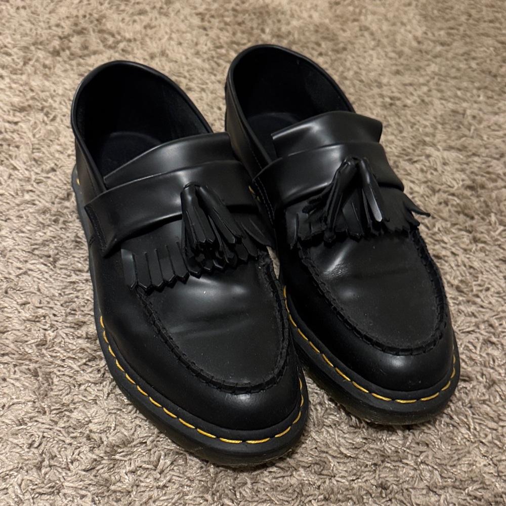Dr. Martens Adrian Black Tassel Loafers